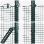 Cerca de Alambre Soldado con 13 Postes Verde 1x25 m Acero de , Paneles de vallas - Ref: Foro24-3351726, Precio: 130,11 €, Des...