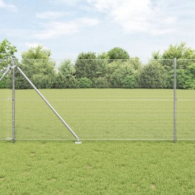 Juego de Postes de Cerca Set de 2 Acero galvanizado 25 x 1 m de , Paneles de vallas - Ref: Foro24-3351963, Precio: 193,48 €, ...