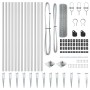 Juego de Postes de Cerca Set de 2 Acero galvanizado 25 x 1 m de , Paneles de vallas - Ref: Foro24-3351963, Precio: 193,48 €, ...