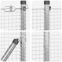 Juego de Postes de Cerca Set de 2 Acero galvanizado 25 x 1 m de , Paneles de vallas - Ref: Foro24-3351963, Precio: 193,48 €, ...