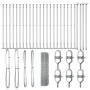 Cerca de Alambre Soldado con 13 Postes con Flange 0.6x50 m de Acero Galvanizado de , Paneles de vallas - Ref: Foro24-3352345,...