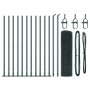 Cerca de Alambre Soldado con 13 Postes Flangados Verde 0.5x25 m de Acero de , Paneles de vallas - Ref: Foro24-3352423, Precio...
