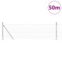 Cerca de Alambre Soldado con 13 Postes con Flange 0.6x50 m de Acero Galvanizado de , Paneles de vallas - Ref: Foro24-3352345,...