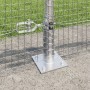 Cerca de Alambre Soldado con 13 Postes con Flange 0.6x50 m de Acero Galvanizado de , Paneles de vallas - Ref: Foro24-3352345,...