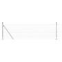 Cerca de Alambre Soldado con 13 Postes con Flange 0.6x50 m de Acero Galvanizado de , Paneles de vallas - Ref: Foro24-3352345,...