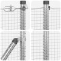 Cerca de Alambre Soldado con 13 Postes con Flange 0.6x50 m de Acero Galvanizado de , Paneles de vallas - Ref: Foro24-3352345,...