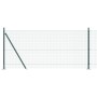Cerca de alambre soldado con 13 postes con brida Verde 1x25 m Acero de , Paneles de vallas - Ref: Foro24-3352436, Precio: 148...