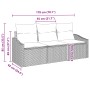 Conjunto de Sofá de Jardín Conjunto de 3 Marrón Ratán de , Sofás de exterior - Ref: Foro24-3355247, Precio: 242,50 €, Descuen...