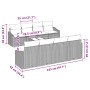 Conjunto de Sofá de Jardín de 7 piezas con Cojines Marrón Ratán Sintético de , Sofás de exterior - Ref: Foro24-3355317, Preci...