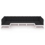 Set muebles jardín 7 pzas con cojines madera maciza pino blanco de vidaXL, Conjuntos de jardín - Ref: Foro24-3077185, Precio:...