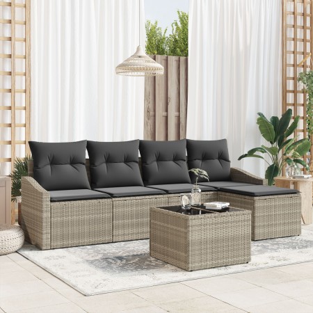Juego de Sofá de Jardín Set de 6 Beige Ratan Sofá de Exterior de , Sofás de exterior - Ref: Foro24-3355361, Precio: 394,82 €,...