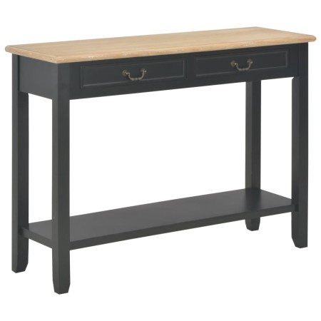 Mesa consola de madera negro 110x35x80 cm en Mesas auxiliares | Comprar online en Foru.es