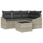 Juego de Sofás de Jardín 5 Piezas Beige, Gris Oscuro de , Sofás de exterior - Ref: Foro24-3355381, Precio: 375,68 €, Descuent...