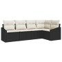 Set de Sofá de Jardín Set de 5 Beige Ratán, Poliéster de , Sofás de exterior - Ref: Foro24-3355386, Precio: 351,63 €, Descuen...