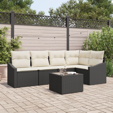 Juego de Sofá para Jardín Conjunto de 6 Beige, Café de , Sofás de exterior - Ref: Foro24-3355396, Precio: 399,70 €, Descuento: %