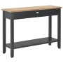 Mesa consola de madera negro 110x35x80 cm en Mesas auxiliares | Comprar online en Foru.es