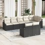Juego de Comedor de Jardín de 8 Piezas con Cojines de Ratan Negro de , Sofás de exterior - Ref: Foro24-3355436, Precio: 581,4...