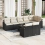 Conjunto de Comedor de Jardín de 8 Piezas con Cojines Marrón de Poliratán de , Sofás de exterior - Ref: Foro24-3355446, Preci...