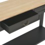 Mesa consola de madera negro 110x35x80 cm en Mesas auxiliares | Comprar online en Foru.es