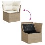 Set de sofá de jardín Juego de 7 Beige Ratán Sofá de jardín de , Sofás de exterior - Ref: Foro24-3355540, Precio: 506,70 €, D...