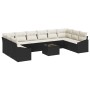 Juego de Comedor de Jardín de 10 Piezas con Cojines Beige Poliratán de , Sofás de exterior - Ref: Foro24-3355576, Precio: 667...