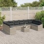 Conjunto de Sofá de Jardín Set de 11 Gris Poliratán de , Sofás de exterior - Ref: Foro24-3355581, Precio: 775,30 €, Descuento: %
