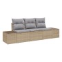 Juego de Sofás de Jardín de 3 Piezas con Cojines Beige de Ratán Sintético de , Sofás de exterior - Ref: Foro24-3355589, Preci...