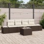 Conjunto de Sofá de Jardín de 5 Piezas con Cojines de Ratán Marrón de , Sofás de exterior - Ref: Foro24-3355597, Precio: 365,...