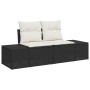 Conjunto de Sofá de Jardín Juego de 7 Negro y Blanco de , Sofás de exterior - Ref: Foro24-3355616, Precio: 548,61 €, Descuent...