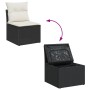 Conjunto de Sofá de Jardín Juego de 7 Negro y Blanco de , Sofás de exterior - Ref: Foro24-3355616, Precio: 548,61 €, Descuent...