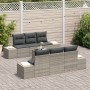 Juego de Sofá de Jardín Conjunto de 7 Gris Claro, Gris Oscuro de , Sofás de exterior - Ref: Foro24-3355621, Precio: 582,36 €,...