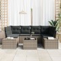 Juego de Sofá de Jardín de 7 Piezas con Cojines Gris Ratán Poli de , Sofás de exterior - Ref: Foro24-3355628, Precio: 504,35 ...