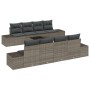 Juego de Sofás de Jardín de 7 Piezas con Cojines Gris Poliratán de , Sofás de exterior - Ref: Foro24-3355658, Precio: 508,85 ...