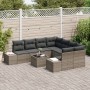 Juego de Sofás de Jardín de 9 Piezas con Cojines Gris Poliratán de , Sofás de exterior - Ref: Foro24-3355668, Precio: 609,21 ...