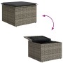 Juego de Sofás de Jardín de 4 Piezas con Cojines Gris Ratán Sintético de , Sofás de exterior - Ref: Foro24-3355678, Precio: 3...