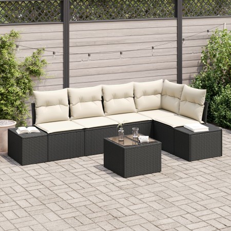 Conjunto de Sofás de Jardín de 5 Piezas con Cojines de Ratán Sintético de , Sofás de exterior - Ref: Foro24-3355736, Precio: ...