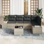 Juego de Sofá de Jardín de 6 Piezas con Cojines Gris Ratán Sintético de , Sofás de exterior - Ref: Foro24-3355741, Precio: 45...