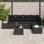 Juego de Sofá de Jardín de 6 Piezas con Cojines Beige Poliratán de , Sofás de exterior - Ref: Foro24-3355742, Precio: 439,94 ...