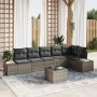 Set Sofá Jardín 6 Piezas con Cojines Ratán Poliratán Negro de , Sofás de exterior - Ref: Foro24-3355758, Precio: 488,68 €, De...