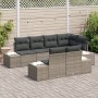 Juego de sofá de jardín de 7 piezas con cojines Gris Poliratán de , Sofás de exterior - Ref: Foro24-3355768, Precio: 598,14 €...