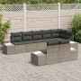 Juego de Sofá de Jardín de 8 Piezas con Cojines Gris Ratán Sintético de , Sofás de exterior - Ref: Foro24-3355778, Precio: 64...