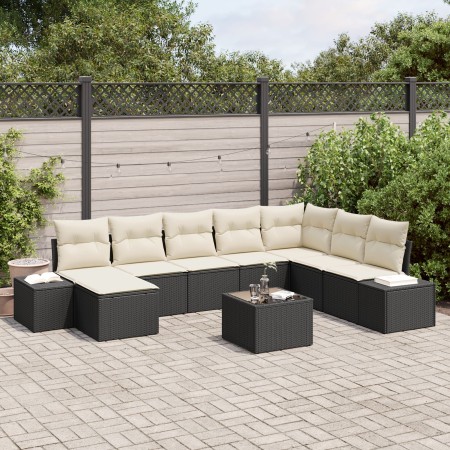 Set de sofá de jardín de 8 piezas con cojines marrón poliratán de , Sofás de exterior - Ref: Foro24-3355856, Precio: 564,36 €...