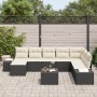 Set de sofá de jardín de 8 piezas con cojines marrón poliratán de , Sofás de exterior - Ref: Foro24-3355856, Precio: 564,36 €...