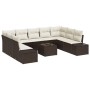 Juego de sofá de jardín de 9 piezas con cojines gris poliratán de , Sofás de exterior - Ref: Foro24-3355897, Precio: 700,23 €...