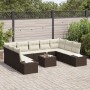 Juego de sofá de jardín de 9 piezas con cojines gris poliratán de , Sofás de exterior - Ref: Foro24-3355897, Precio: 700,23 €...