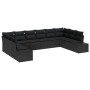 Juego de Sofá de Jardín de 10 Piezas con Cojines Negro Poliratán de , Sofás de exterior - Ref: Foro24-3355912, Precio: 667,30...