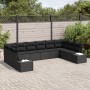Juego de Sofá de Jardín de 10 Piezas con Cojines Negro Poliratán de , Sofás de exterior - Ref: Foro24-3355912, Precio: 667,30...