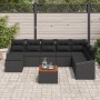 Conjunto de Sofá de Jardín de 9 Piezas con Cojines Negro Poliratán Acacia de , Sofás de exterior - Ref: Foro24-3356539, Preci...