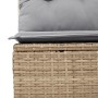 Conjunto de Sofá de Jardín de 11 Piezas con Cojines Beige Poliratan Acacia de , Sofás de exterior - Ref: Foro24-3356551, Prec...