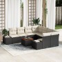 Juego de Sofá de Jardín de 9 Piezas con Cojines Negro Ratán Acacia de , Sofás de exterior - Ref: Foro24-3356605, Precio: 578,...